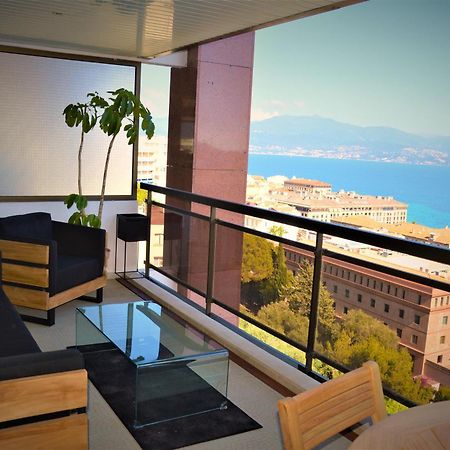 Grand T2 Standing Ajaccio Proche Centre Et Plages Vue Panoramique Parking Prive Exteriér fotografie