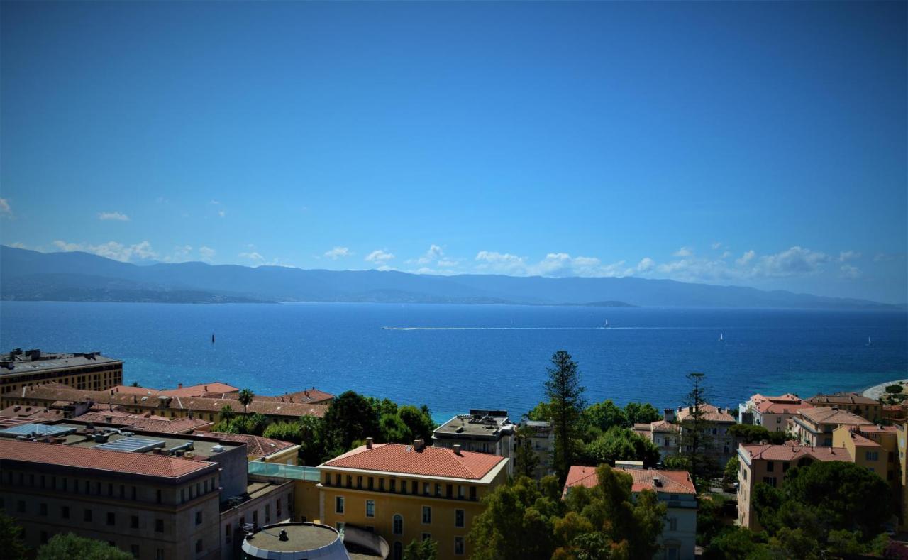 Grand T2 Standing Ajaccio Proche Centre Et Plages Vue Panoramique Parking Prive Exteriér fotografie