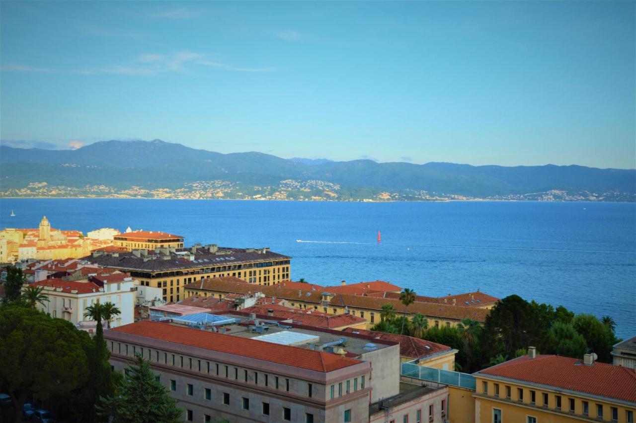 Grand T2 Standing Ajaccio Proche Centre Et Plages Vue Panoramique Parking Prive Exteriér fotografie