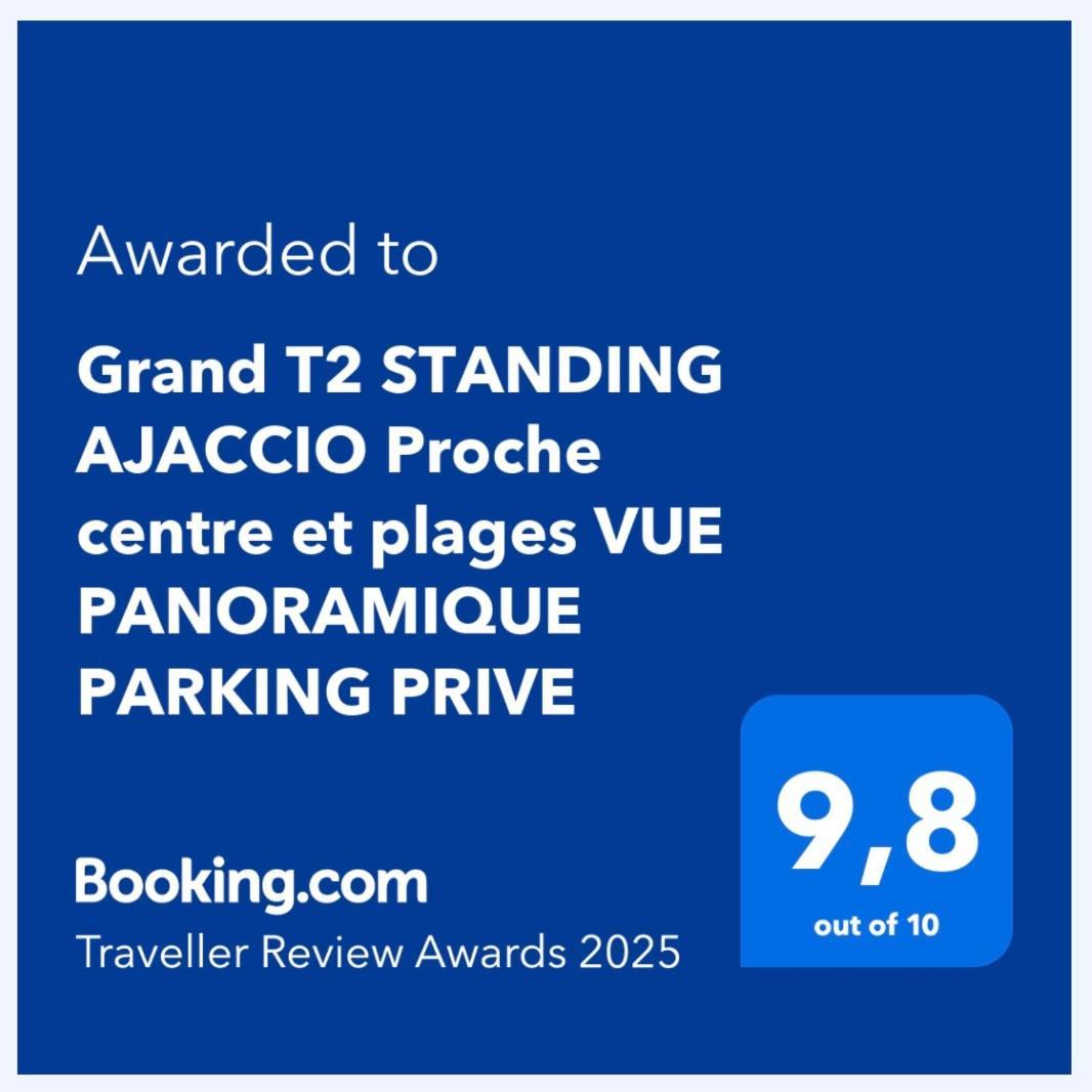 Grand T2 Standing Ajaccio Proche Centre Et Plages Vue Panoramique Parking Prive Exteriér fotografie