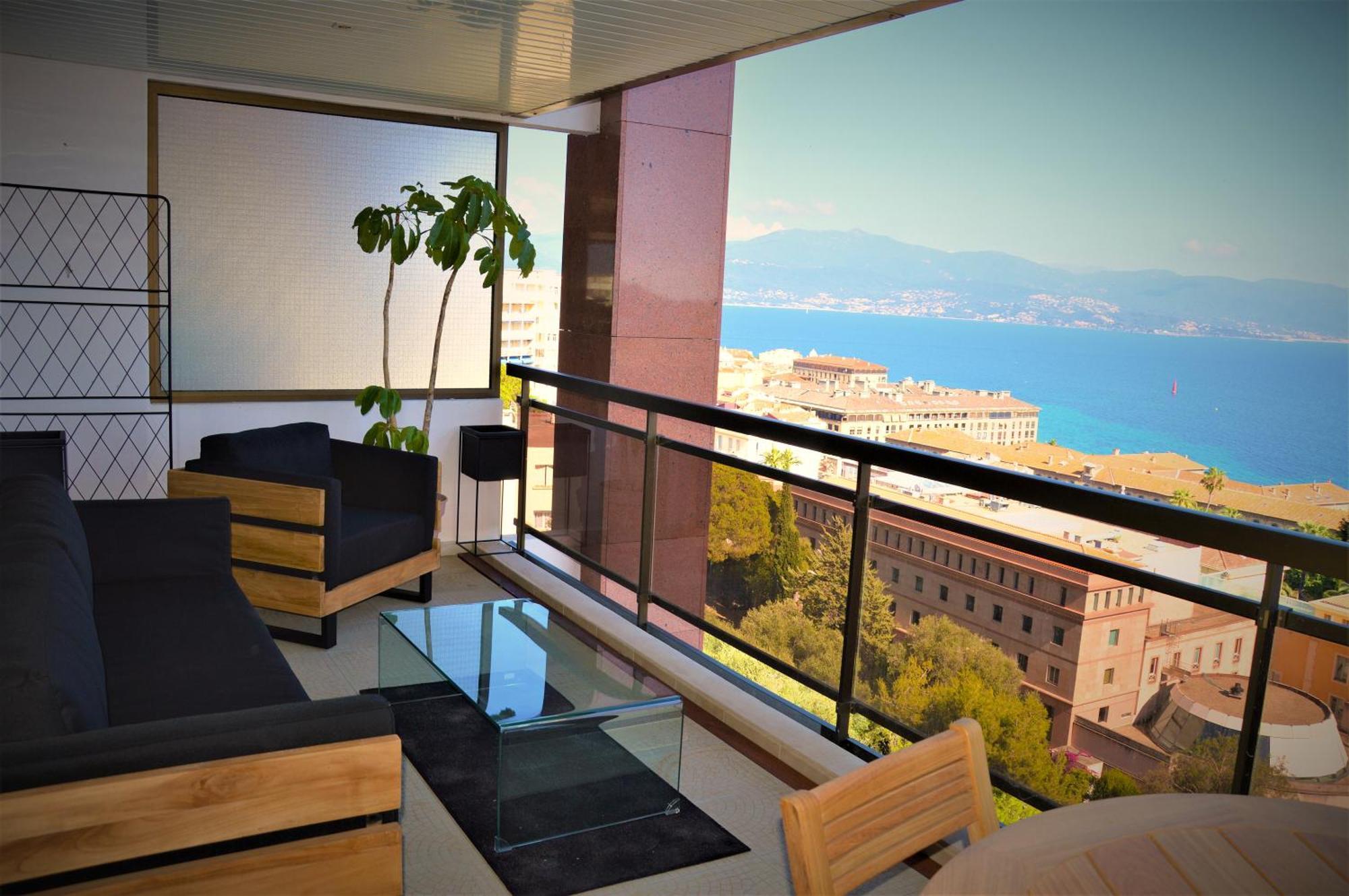 Grand T2 Standing Ajaccio Proche Centre Et Plages Vue Panoramique Parking Prive Exteriér fotografie